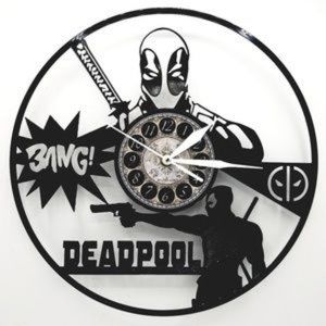 Dead POOL vinyl record clock